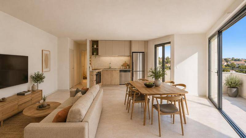 Image de l'annonce MAGNIFIQUE T3 AVEC DRESSING