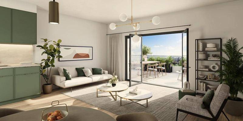 Image de l'annonce 2 pièces dernier étage avec 2 terrasses