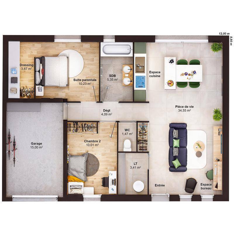 Image de l'annonce Maison 4 pièces 73 m2