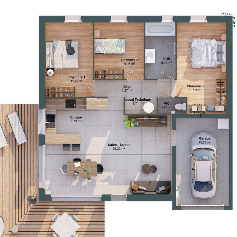 Image de l'annonce Maison 5 pièces 84 m2