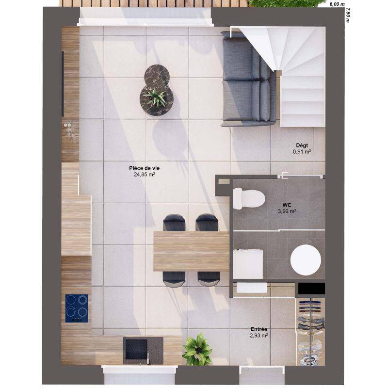 Image de l'annonce Maison 4 pièces 63 m2