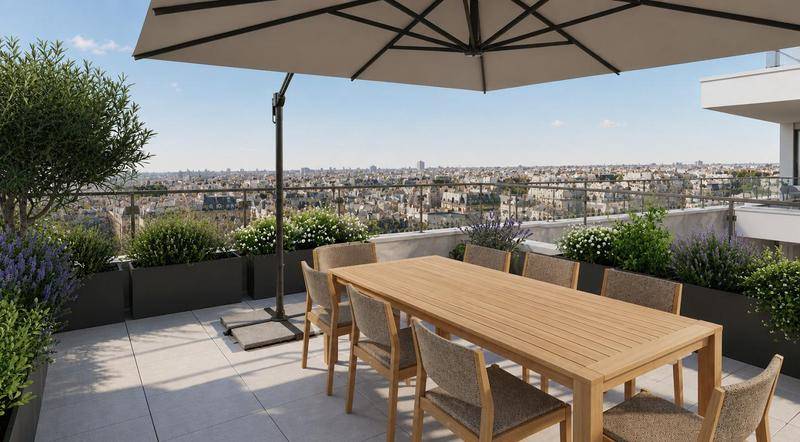 Image de l'annonce 5 PIECES LUMINEUX EN ETAGE AVEC TERRASSE