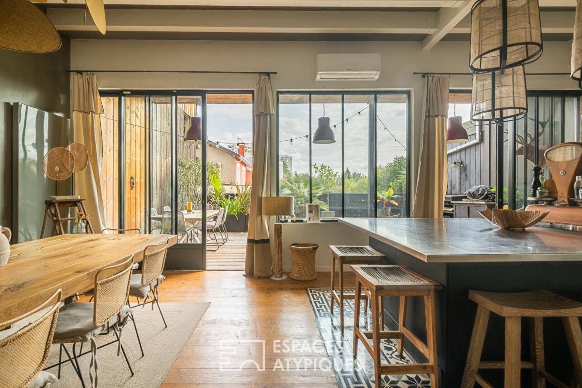 Image de l'annonce Grand loft contemporain avec terrasses proche Nansouty