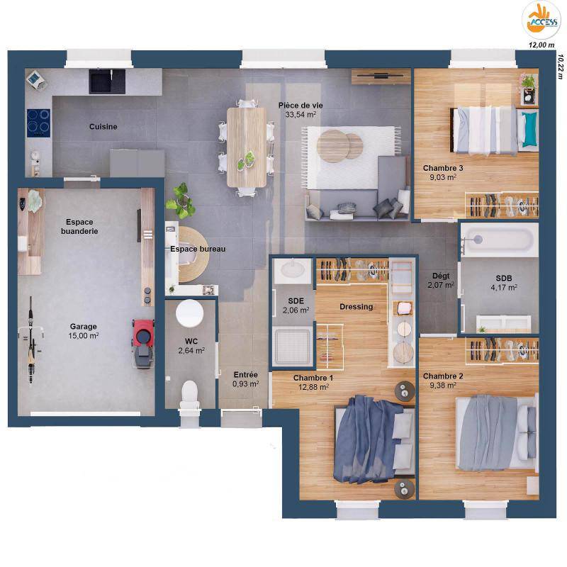 Image de l'annonce Maison 5 pièces 77 m2