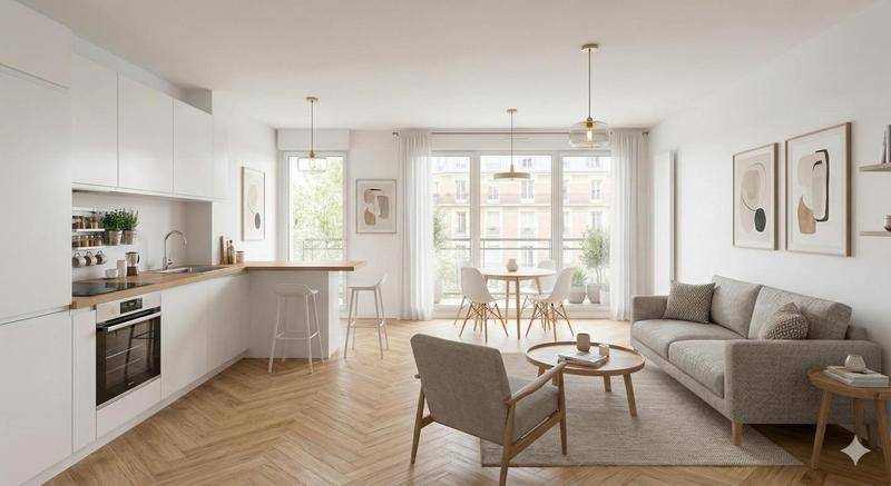 Image de l'annonce Superbe 3 pieces avec balcon à 3…