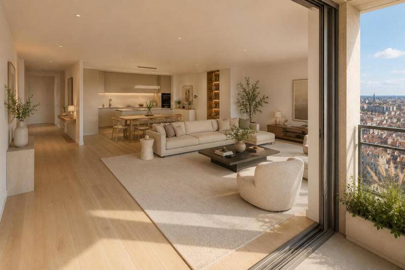 Image de l'annonce T4 VUE IMPRENABLE sur BORDEAUX!!! Avec balcon…