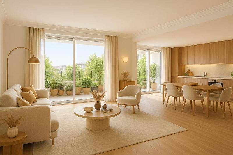 Image de l'annonce ** DERNIER ÉTAGE - Magnifique 3 pièces…