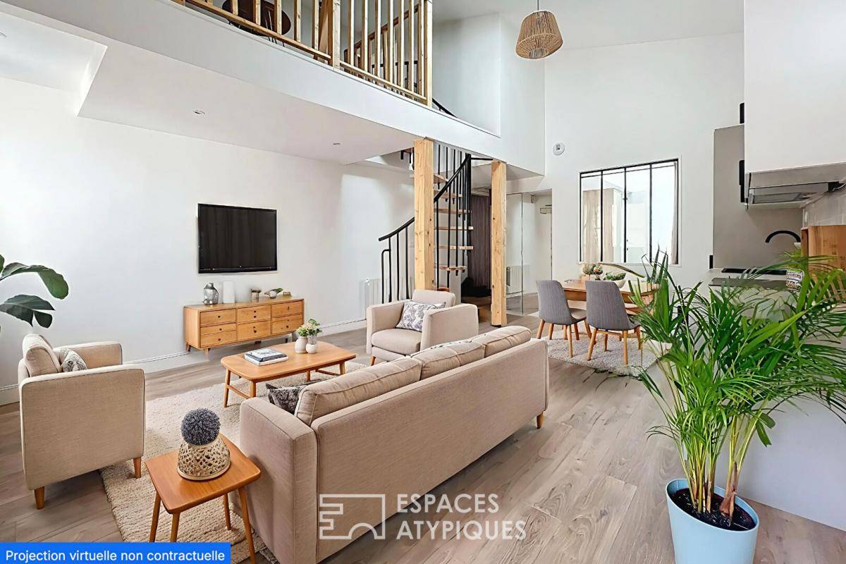 Image de l'annonce Le duplex esprit loft sur les quais