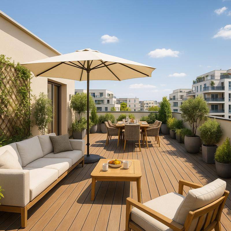 Image de l'annonce NANTERRE-VILLE ** DERNIER ÉTAGE - Magnifique 4…