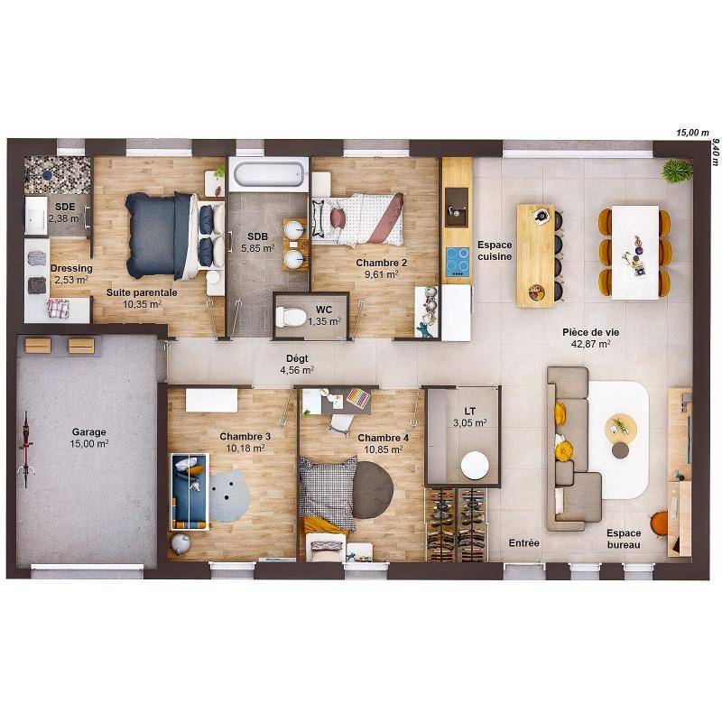 Image de l'annonce Maison 6 pièces 105 m2