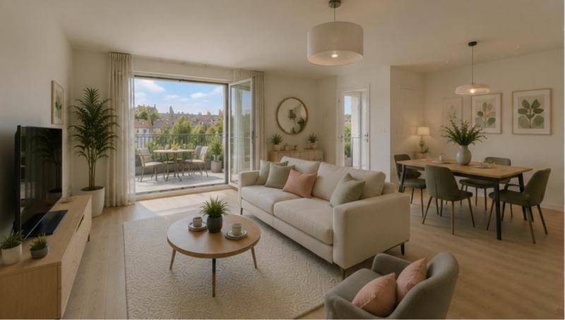 Image de l'annonce T4 avec balcon dans un quartier pavillonnaire…