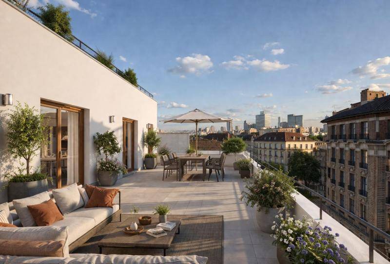 Image de l'annonce 4 PIECES TRAVERSANT EN DERNIER ETAGE