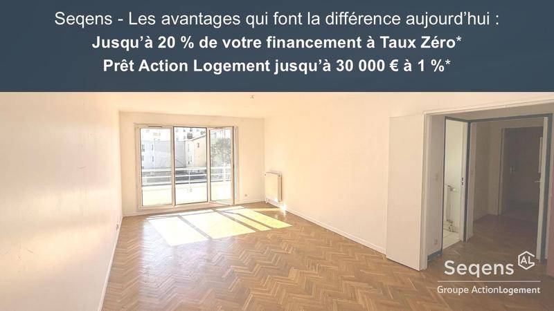 Image de l'annonce Grand 2 pièces 51.40m² lumineux avec balcon…