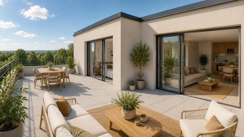 Image de l'annonce MAGNIFIQUE T3 AVEC GRANDE TERRASSE + PARKING