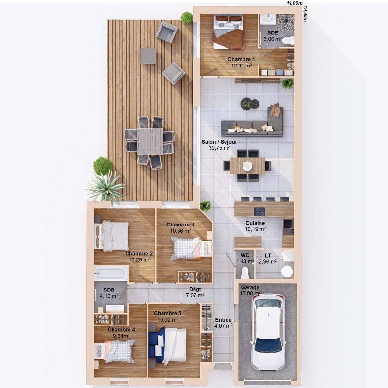 Image de l'annonce Maison 7 pièces 117 m2