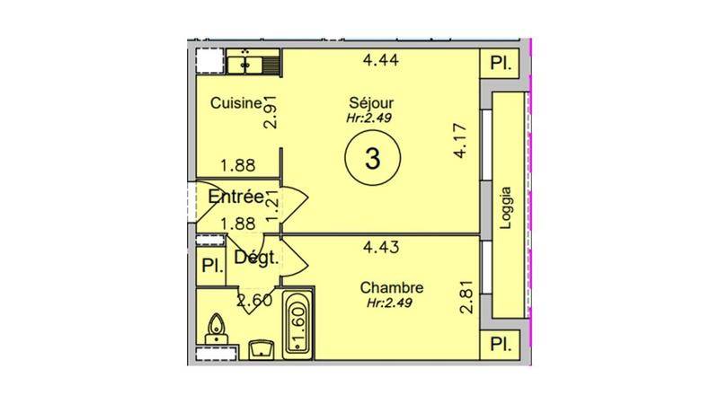 Image de l'annonce Appartement Villepinte 2 pièce(s)