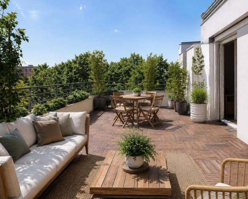 Image de l'annonce DUPLEX EN DERNIER ETAGE AVEC TERRASSES
