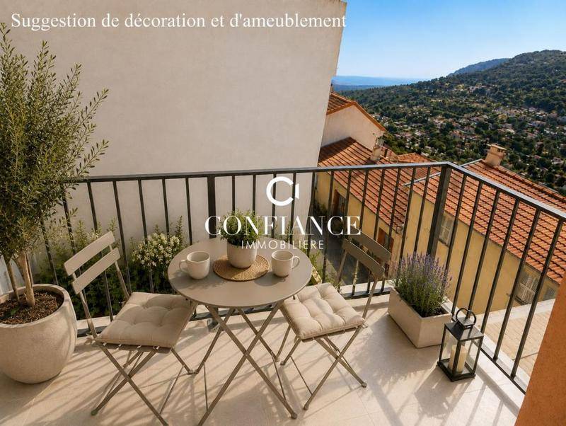 Image de l'annonce LA TURBIE 3P 58M² VUE MER TERRASSE…