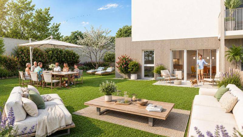 Image de l'annonce T3 avec jardin privatif de 117 m²…