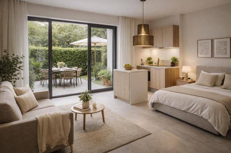 Image de l'annonce STUDIO avec JARDIN PRIVATIF - PROCHE TRANSPORTS