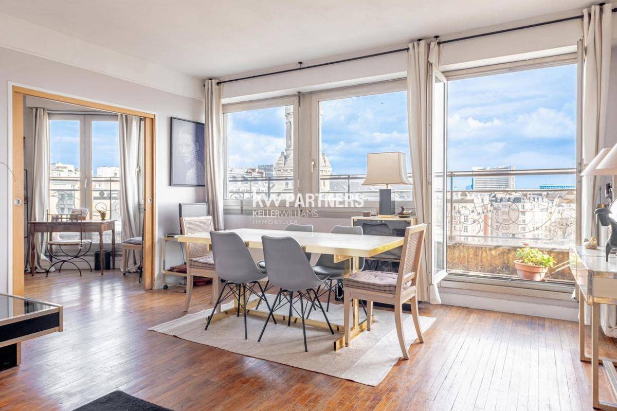 Image de l'annonce Appartement dernier étage Paris 16 terrasse vue…