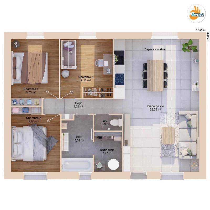 Image de l'annonce Maison 5 pièces 72 m2