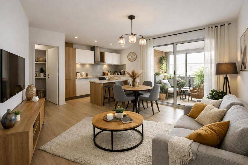 Image de l'annonce **Agréable T3 avec loggia + FRAIS DE…