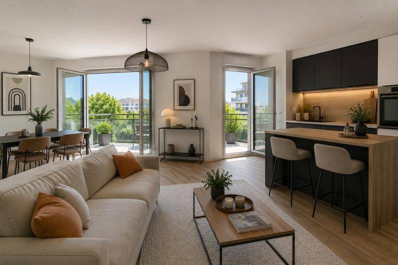 Image de l'annonce T3 LUMINEUX avec 2 BALCONS – 3e…