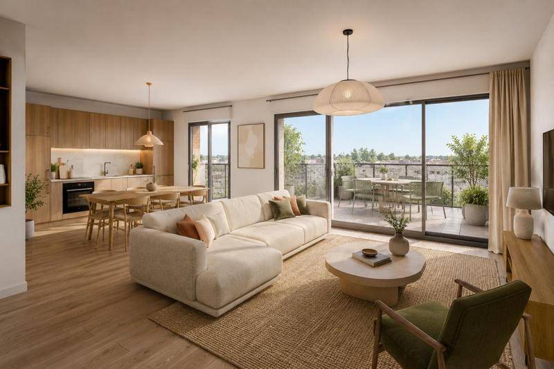 Image de l'annonce Grand 5 pièces — 100 m² habitables…