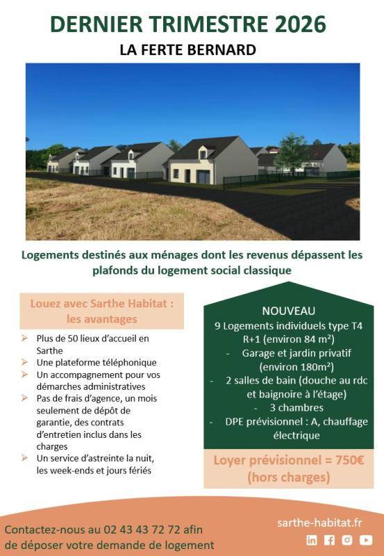 Image de l'annonce MISE EN LOCATION MAISON NEUVE LA FERTE…