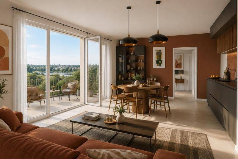 Image de l'annonce T2 NEUVILLE SUR SAÔNE 44m² - TERRASSE…