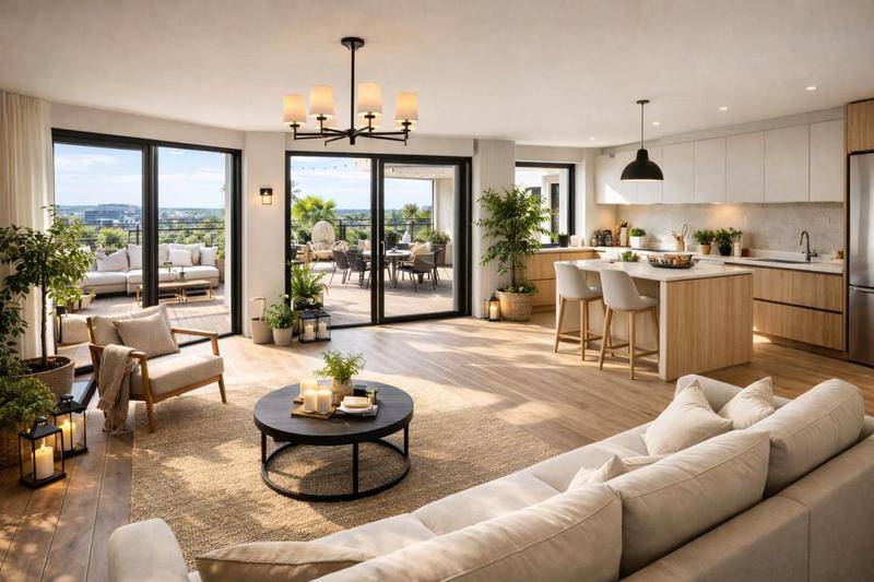 Image de l'annonce **RARE DERNIER ETAGE Terrasse TRIPLE-EXPOSITION avec PARKINGS…