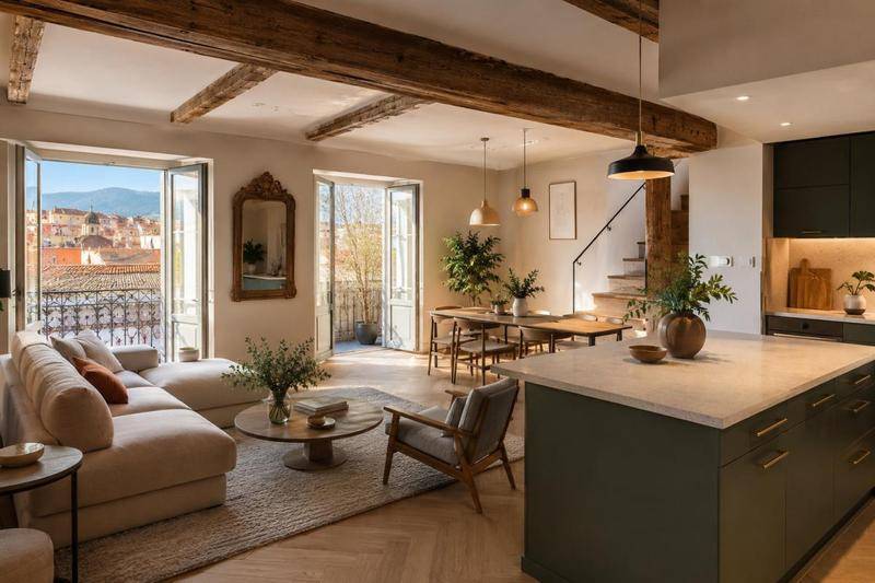 Image de l'annonce Dernier étage – T3 duplex avec balcon…
