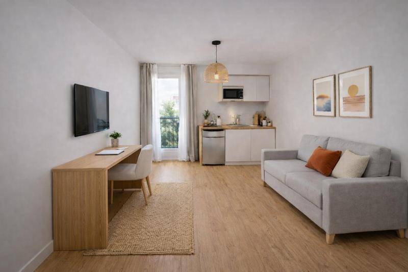 Image de l'annonce STUDIO FONCTIONNEL – Métro à 10 minutes