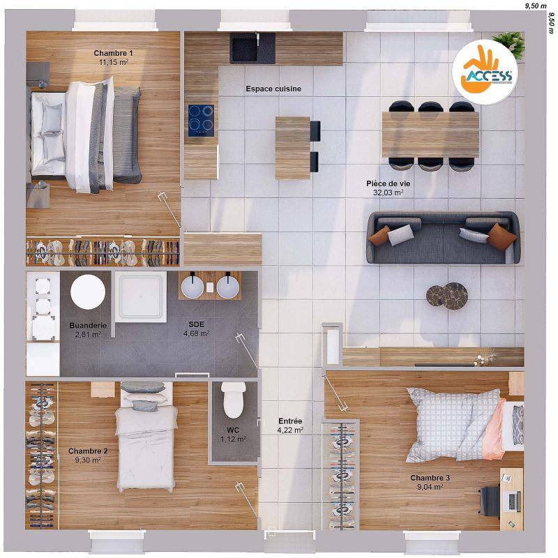 Image de l'annonce Maison 5 pièces 74 m2