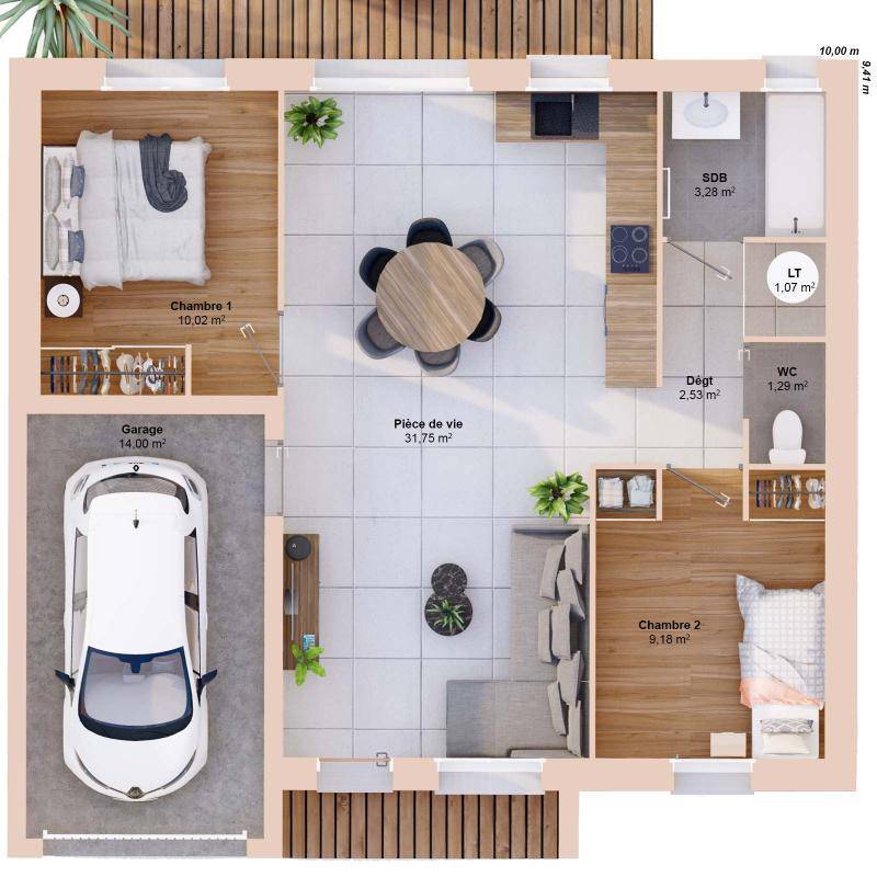 Image de l'annonce Maison 4 pièces 59 m2