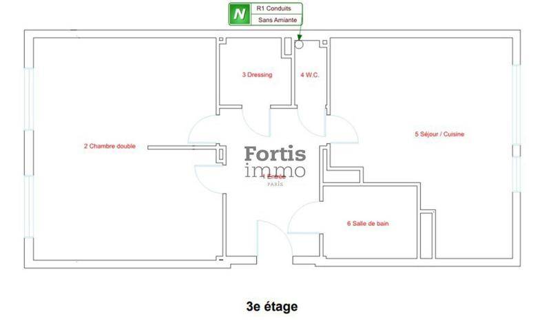 Image de l'annonce PARIS 18 - APPARTEMENT T3 DE 52.5…