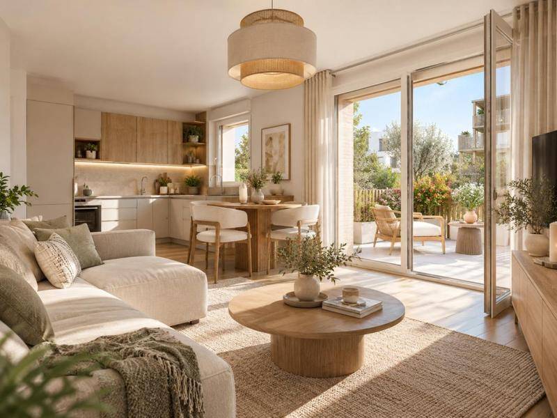 Image de l'annonce T2 de 43 m² avec terrasse –…