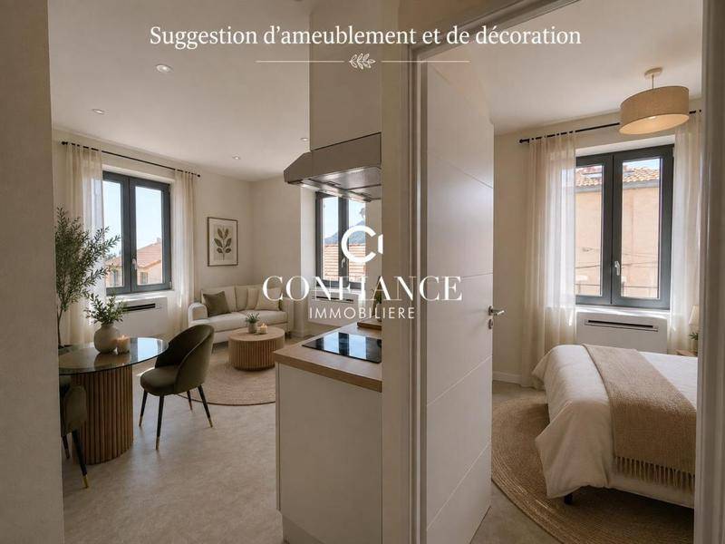 Image de l'annonce LA TURBIE 2P 26M² ENTIEREMENT RENOVE VUE…