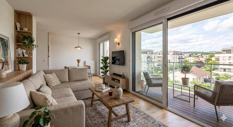 Image de l'annonce NOUVEAUTÉ 4 PIÈCES TRAVERSANT AVEC BALCON +…