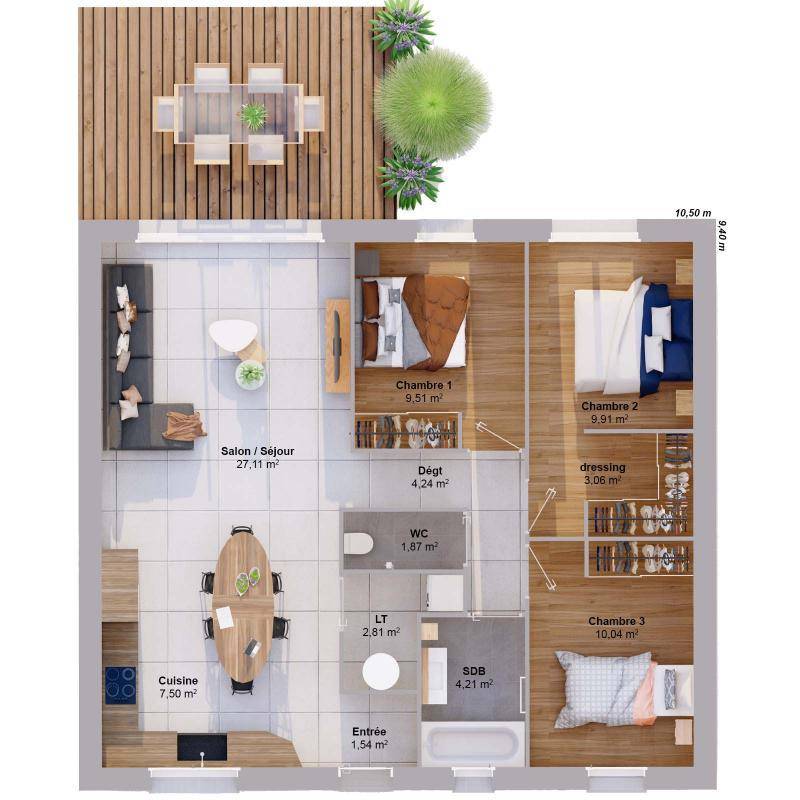 Image de l'annonce Maison 5 pièces 82 m2