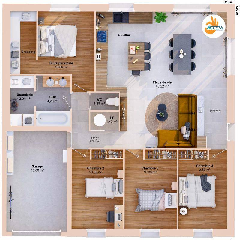 Image de l'annonce Maison 6 pièces 97 m2