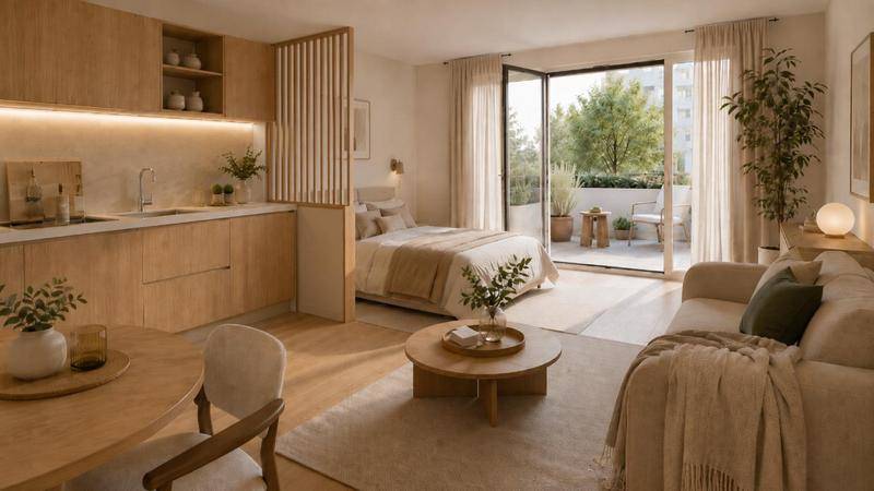 Image de l'annonce MAGNIFIQUE STUDIO AVEC BALCON