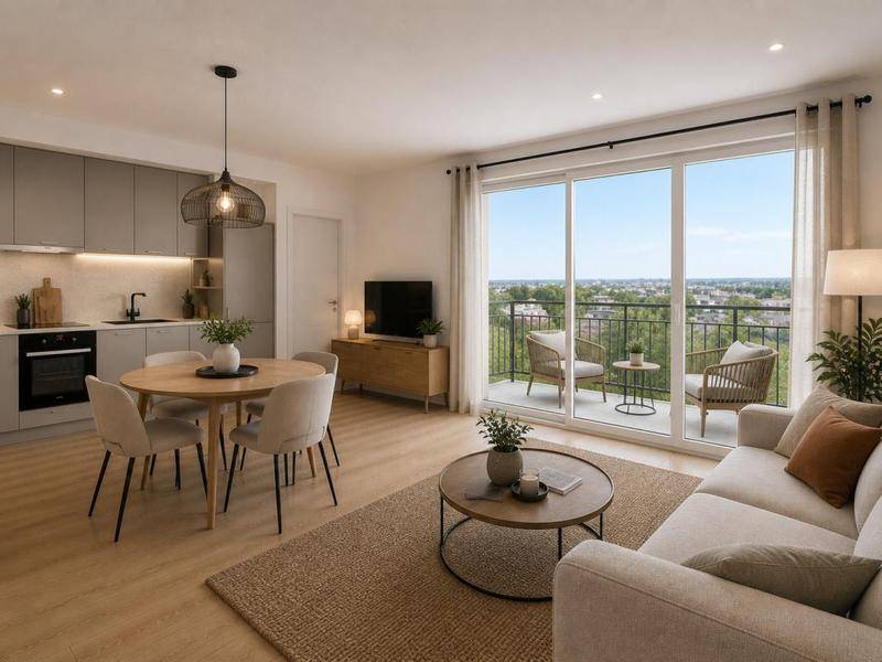 Image de l'annonce T2 DERNIER Etage LUMINEUX avec Parking