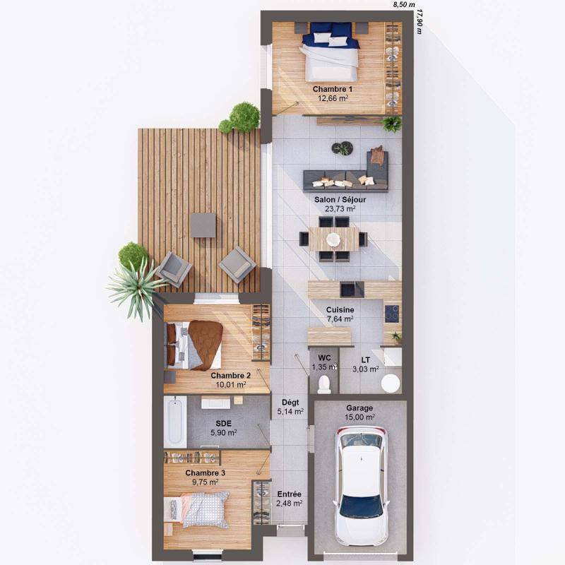 Image de l'annonce Maison 5 pièces 82 m2