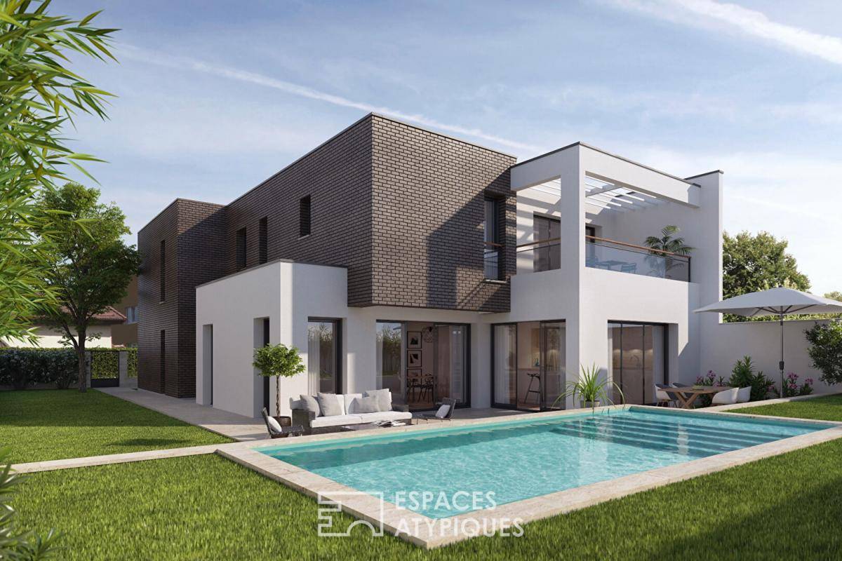 Image de l'annonce Villa d'architecte avec jardin et piscine au…
