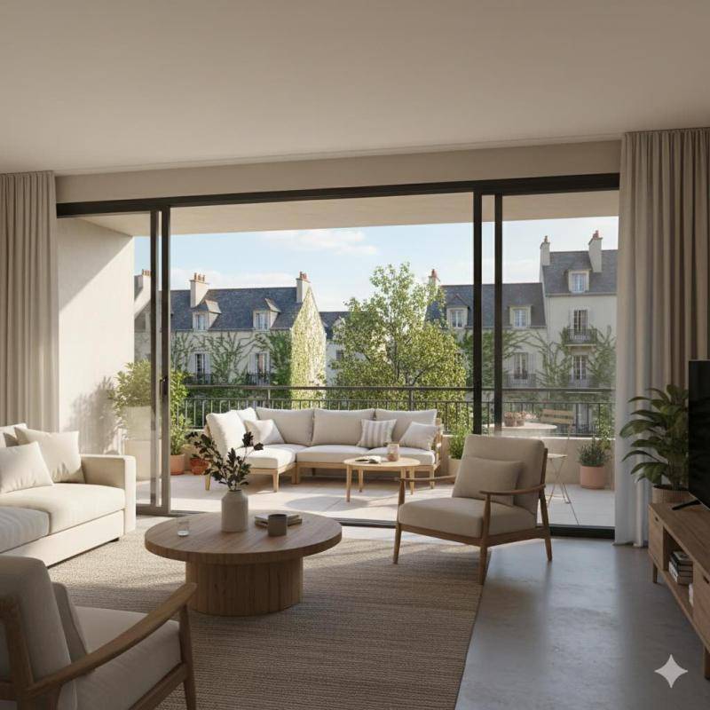 Image de l'annonce **RARE: 4 PIÈCES AVEC TERRASSE ET PARKING…