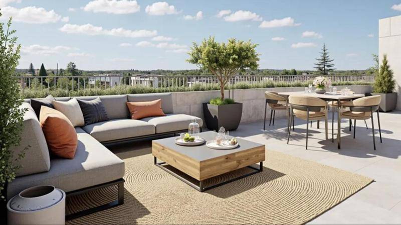 Image de l'annonce 4 PIECES EN DERNIER ETAGE AVEC TERRASSE