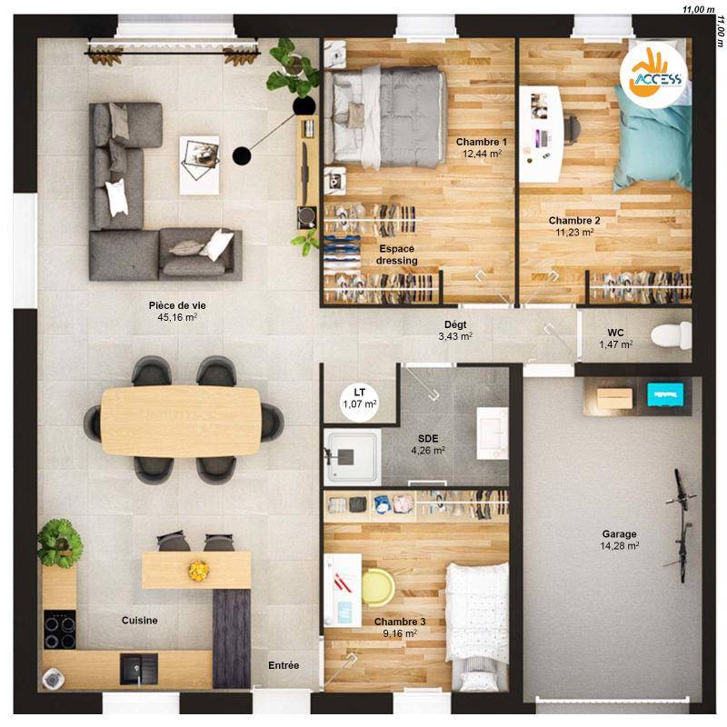 Image de l'annonce Maison 5 pièces 88 m2