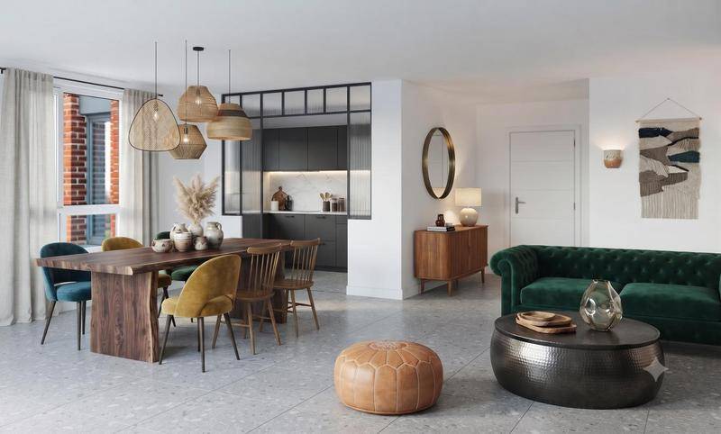 Image de l'annonce Appartement 3 Pièces avec Balcon et parkings